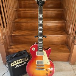 Epiphone Les Paul Standard Pro W/ Marshall Amp