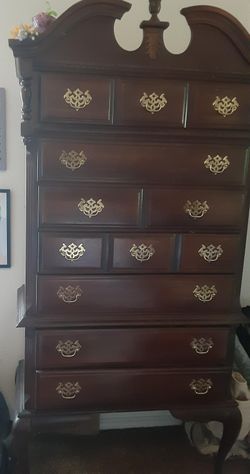 Solid wood dresser