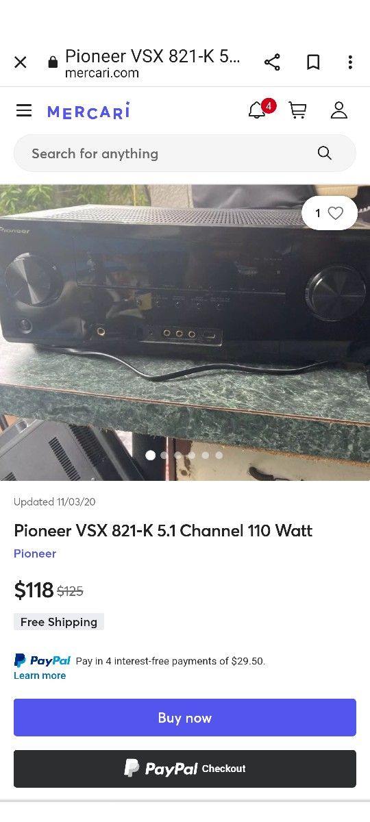 Pioneer Vsx821k Receiver Not Remote!!