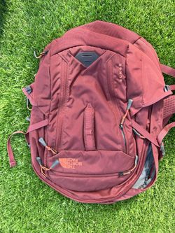 Northface Burgundy Laptop Backpack 