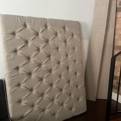 Tufted Grey Queen Bed Frame 