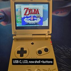 LCD +USB-C Modded GBA SP 