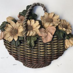 Home Goods Plastic Flower Basket Wall Hanging Floral Water Proof For Indoor Or Outdoor 
