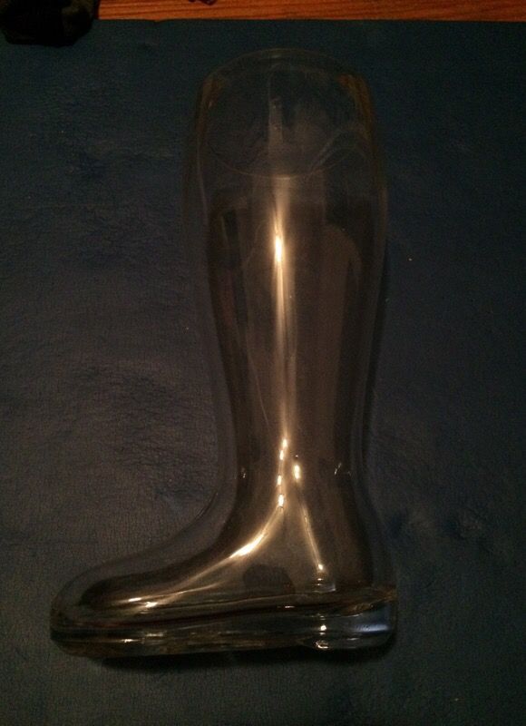 Oktoberfest Style Glass Beer Boot / Das Boot - Octoberfest Glass Beer Mug - 2 Liter