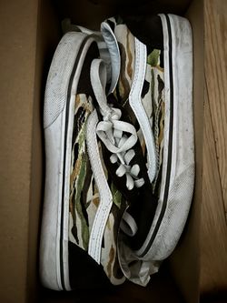 Old Skool VANS Camo Brown/Multi Size 3 YOUTH
