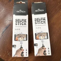 Set of 2 Bluetooth selfie stick/ New