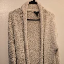Beige Cardigan Forever 21 M/Sweater Largo Cardigan Forever 21M