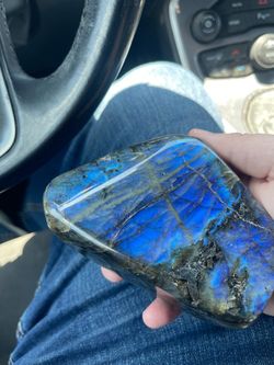 Large Polished Blue Flash Labradorite Stone