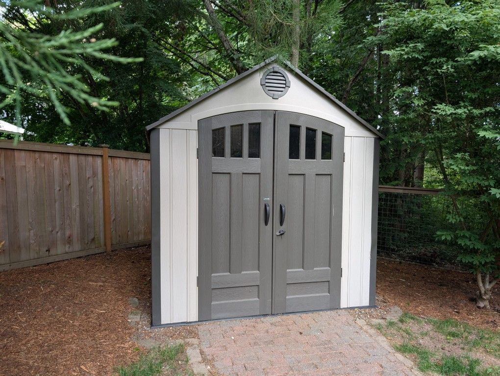 8x8 Lifetime Resin Shed