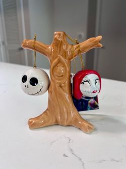 The Nightmare Before Christmas Ceramic Salt & Pepper Shakers  NEW