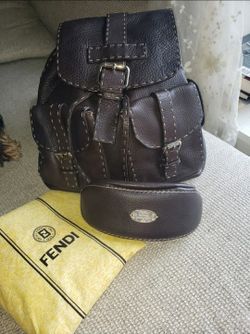 Fendi backpack with bonus sunglass case