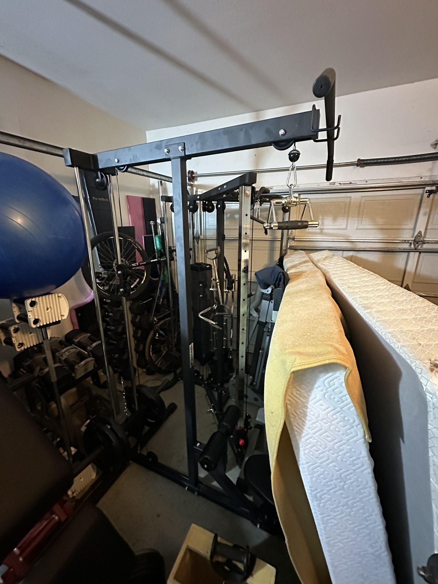 Titan Fitness Plate Loaded Lat Tower V2 With Attachments And Weights