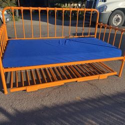 Twin Day Bed with Memory Foam Mattresses