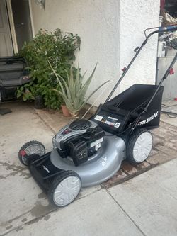 Murray 21 in. 140 cc Briggs and Stratton Walk Behind Gas Push Lawn Mower with Height Adjustment and Retails for 499 and Home Depot 
