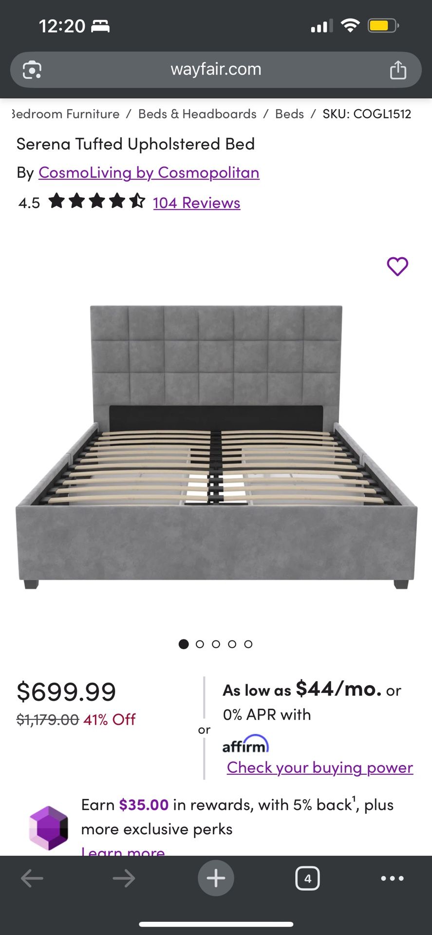Moving sale:Grey Queen Bed frame W Storage Drawers + Mattress