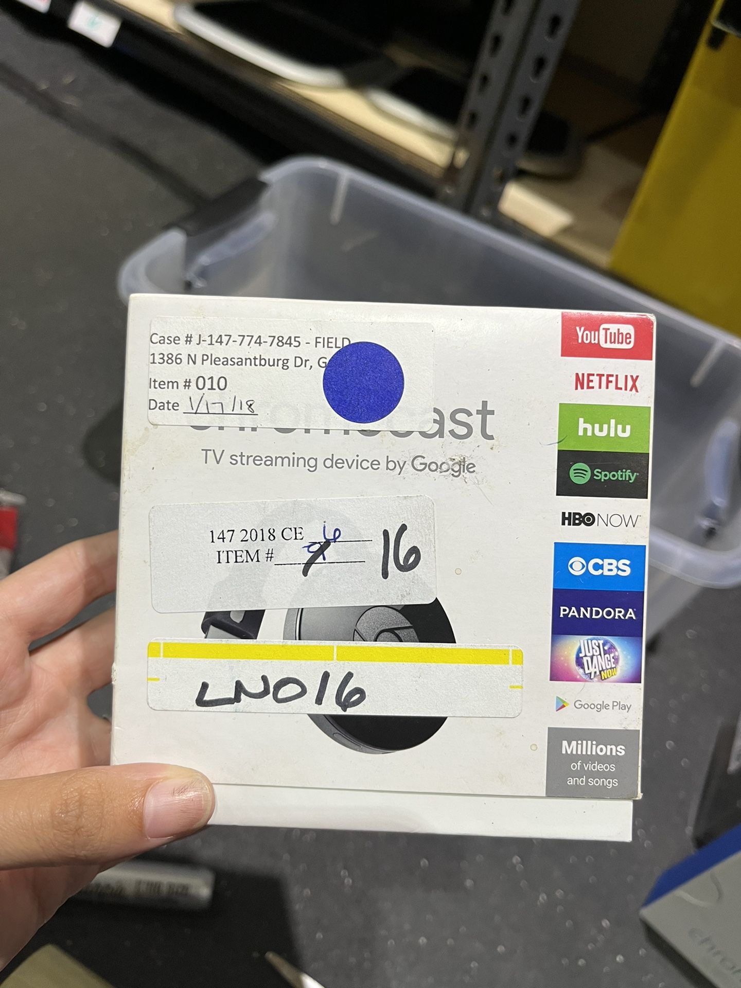 Google Chromecast Media Streamer Black