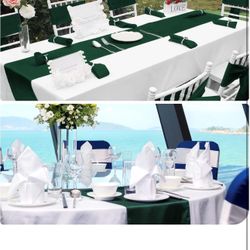 Emerald Green Table runners - 10 New