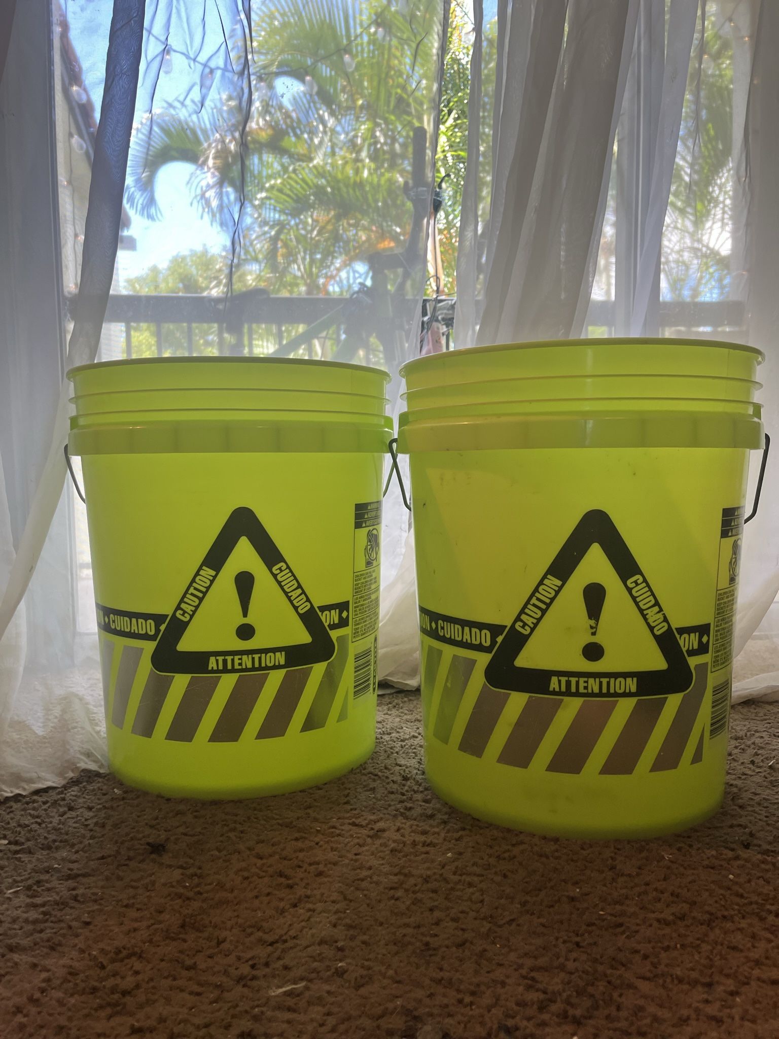 5 Gallon Buckets (x2) “Highly Visible”