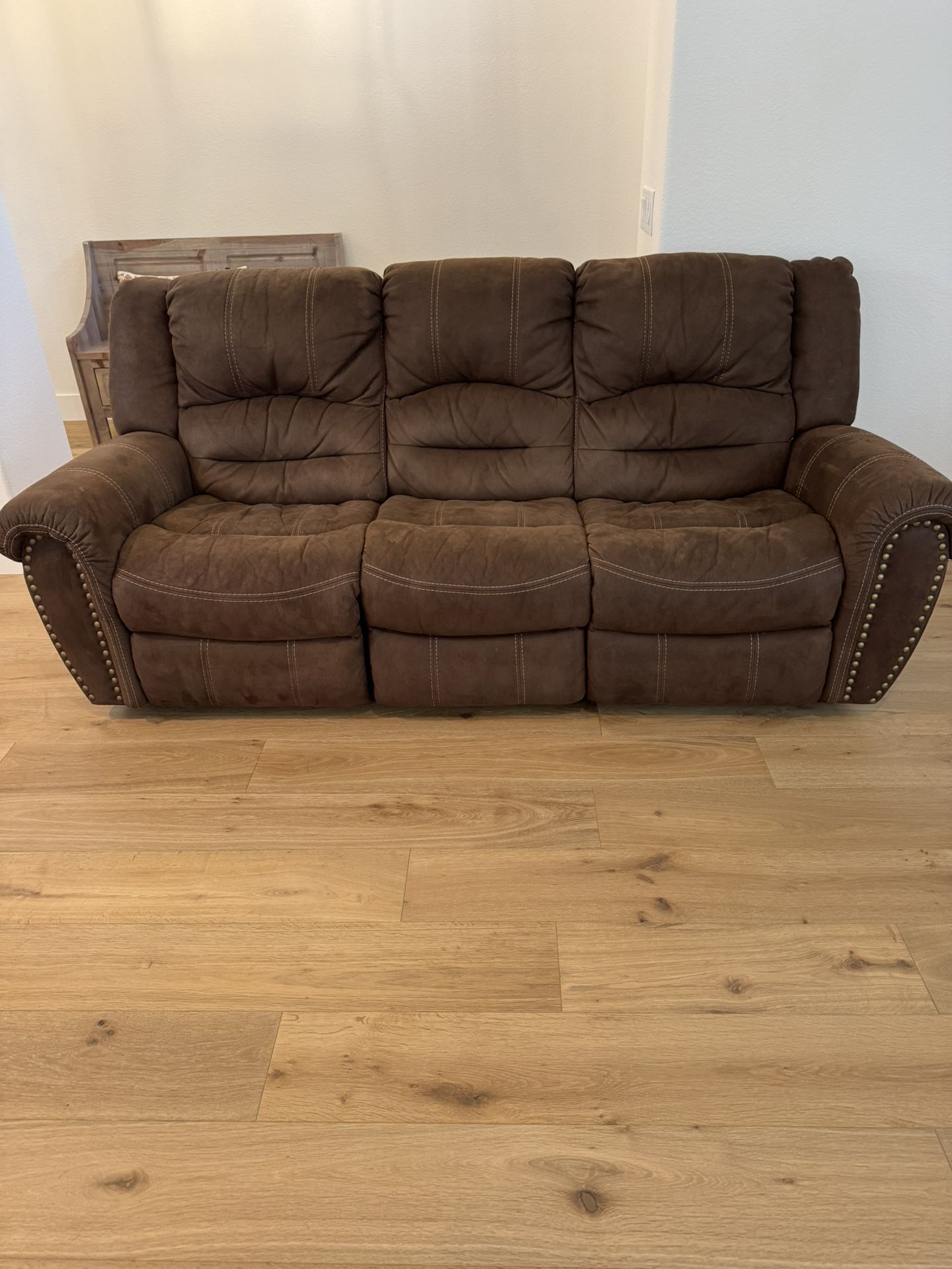 Two Suede Brown Couches!