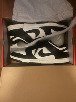 Black/White Nike Panda Dunk Low (size 14)