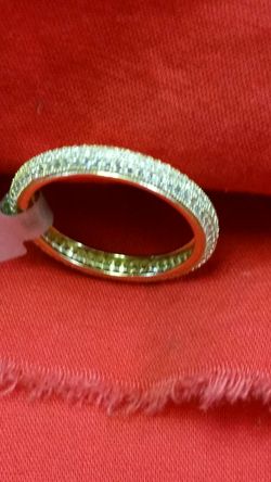 Gold over silver .925 sterling Ring