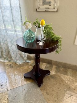 Large Round End Table