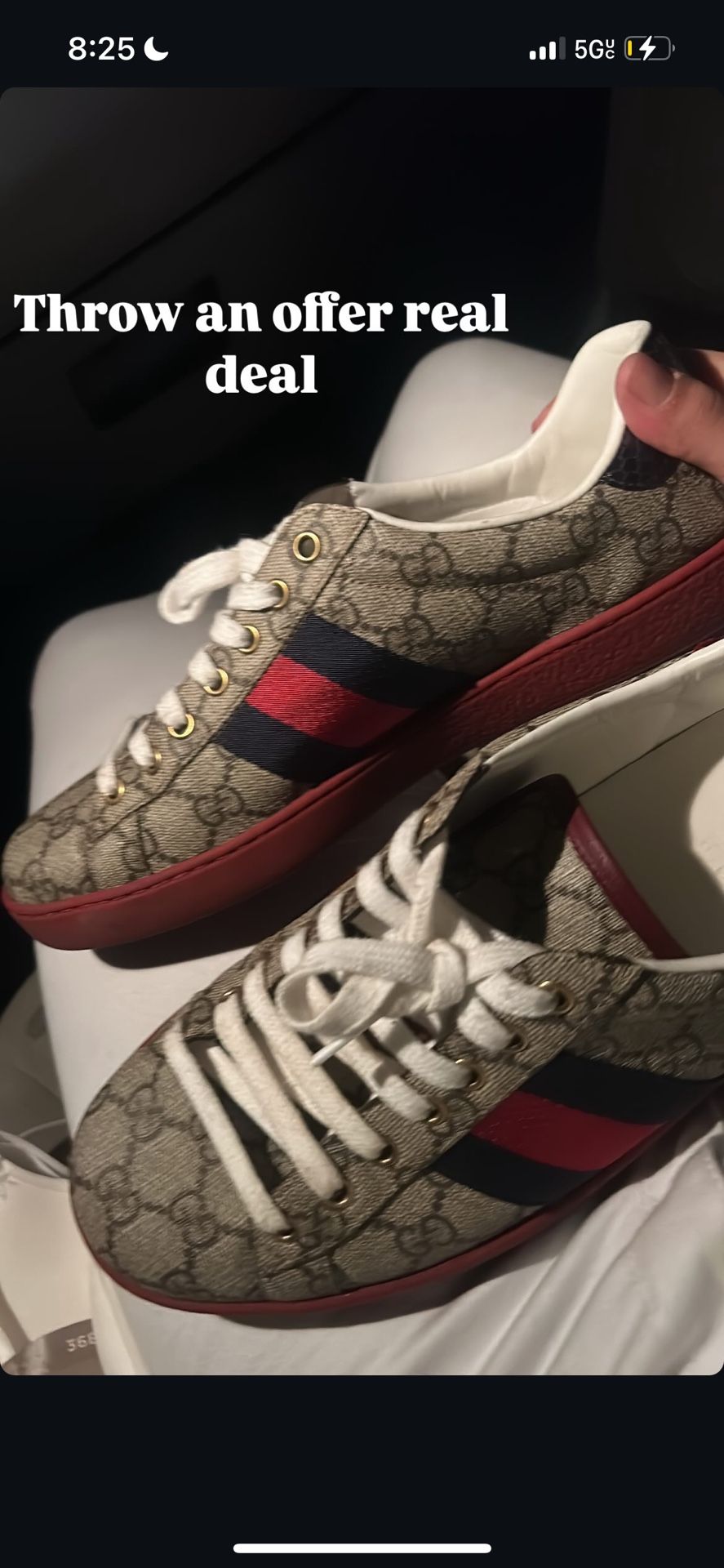 BRAND NEW GUCCI SHOES JUSTNDOT HABE BOX