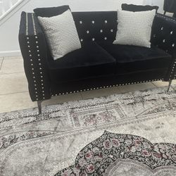 Velvet Black Couches For Sale 