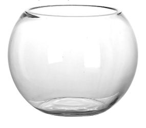 Fish Tank Clear Fish Bowl Round Fish Aquarium 6.8”x8”
