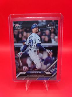 2024 Topps Now #WS-9 Mookie Betts Los Angeles Dodgers 2024 World Series Champion