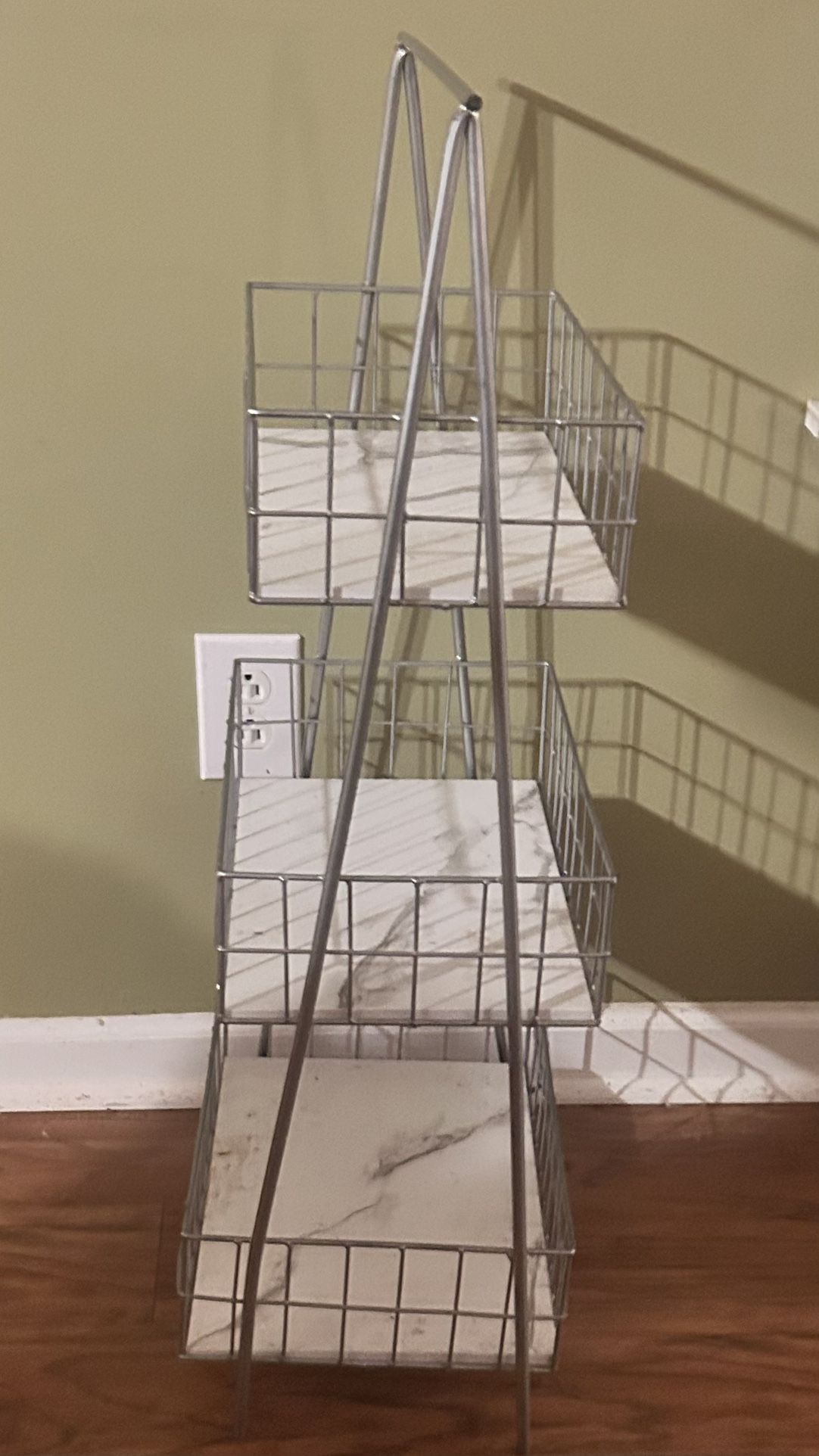 Marble & Silver Tier Shelf