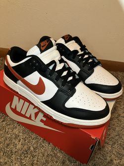 Nike Dunk Low Retro. White/Dragon Red/Black Size 9
