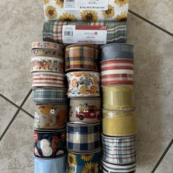 Ribbon and Mesh Autumn Style 65 rolls