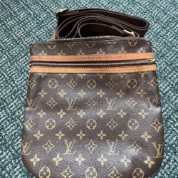 AUTHENTIC LOUIS VUITTON MONOGRAM POCHETTE BOSPHORE CROSSBODY PURSE HANDBAG SHOULDER BAG  