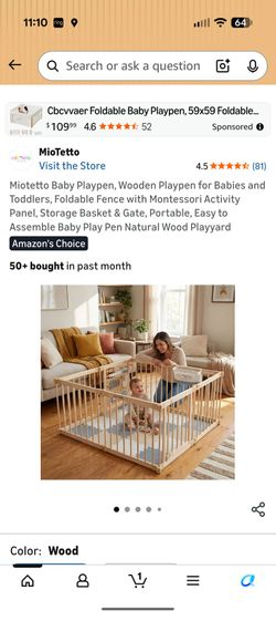 Miotetto Baby Playpen foldable fence