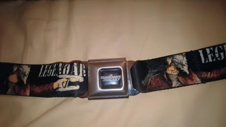 Unique Marvel Starlord Belt. (with seatbelt mechanism)