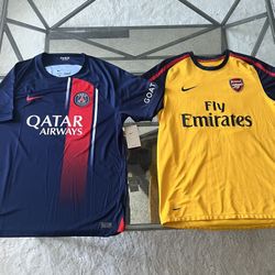 PSG Kylian Mbappe & Arsenal Arshavin Nike Jersey Size XL & L
