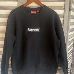 Black Supreme Box Logo Crewneck 