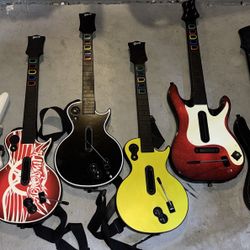 GUITAR HERO / ROCK BAND VIDEO GAME CONTROLLERS PLAYSTATION PS2 PS3 PS4 PS5 NINTENDO WII XBOX 360 ONE