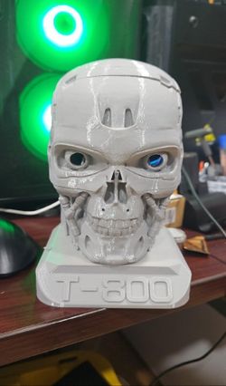 T800 Terminator Head For Your Alexa 3D Print