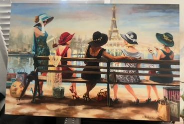 Girls Day Out print art by Steve Henderson 48 x 32