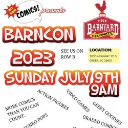 Comic Books, Toys, Video Games Sale - Barnyard Flea Market Greer 7/9