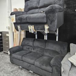 No Credit No Problem Ashley Furniture Onyx Sofa Loveseat Special