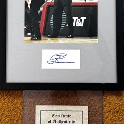 Vintage Rare Phil Jackson Autographed NBA Memorabilia Signed Photos, Basketball, Chicago Bulls, LA Lakers With Certificates Of Authenticity 