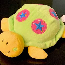 🐢🦔 Stuffed Animals: Turtle with rattle inside + Hedgehog (brand new)