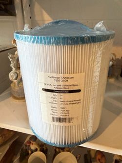 Coleman/Artesian 3(contact info removed) spa filter cartridge