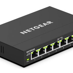 NETGEAR 8-Port Gigabit Ethernet Plus Switch - Desktop or Wall Mount, Home Network Hub, Office Ethernet Splitter, Silent Operation