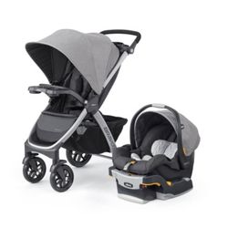 Chicco Bravo 3-in-1 Quick Fold Travel System & Chicco keyfit 30 base