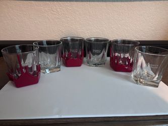 Maker's Mark Whiskey Glasses Set of 6 (location: Weston)