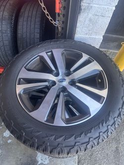 Subaru Outback wheels with Falken Wilpeak AT trail tires 225/60/18